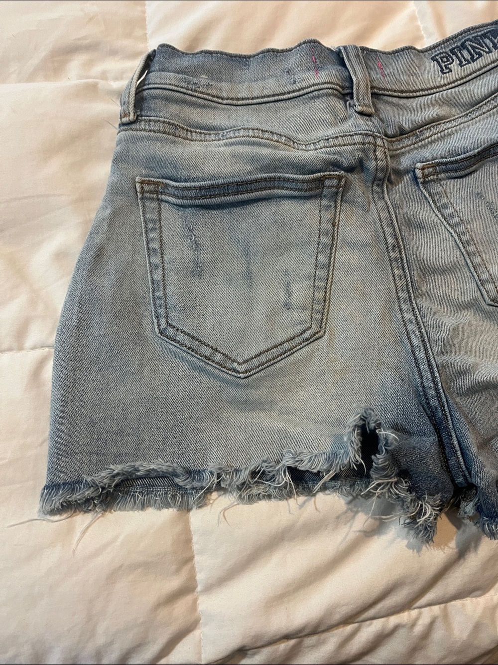 Victoria’s Second Pink Distressed Shorts - Picture 5 of 9